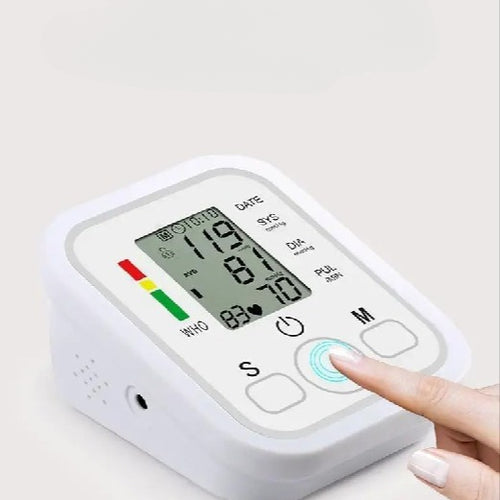 Digital Blood Pressure Monitor – Fully Automatic Upper Arm BP Machine with Heart Rate Detection, Accurate Readings, Easy-to-Use Home