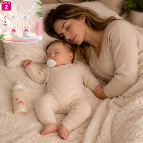 240ml Hands Free Feeding Bottle With Free Cleaning Brush