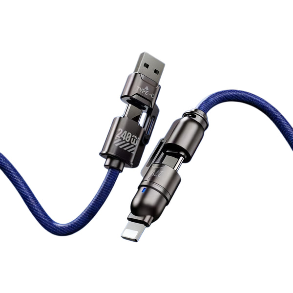 4-in-1 Charging Cable USB A / C Type + Lighting / C Type