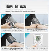 Digital Blood Pressure Monitor – Fully Automatic Upper Arm BP Machine with Heart Rate Detection, Accurate Readings, Easy-to-Use Home