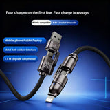 4-in-1 Charging Cable USB A / C Type + Lighting / C Type