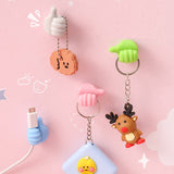 Pack of 10 Mini mobile cable holder thumb