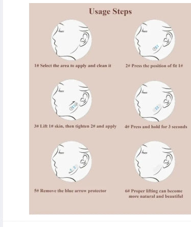 Invisible face lifting tapes- Easily define your look for all skin types