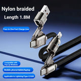 4-in-1 Charging Cable USB A / C Type + Lighting / C Type