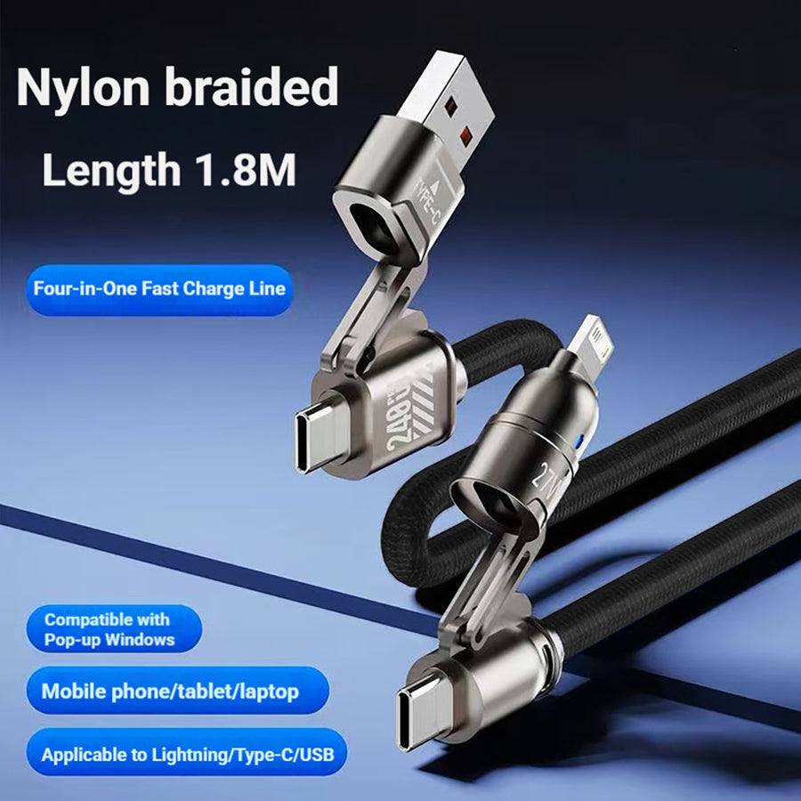 4-in-1 Charging Cable USB A / C Type + Lighting / C Type