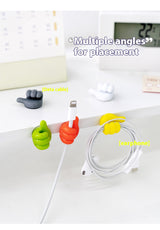 Pack of 10 Mini mobile cable holder thumb