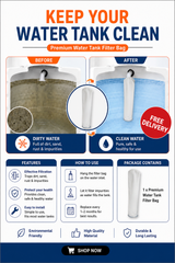 Premium Water Tank Filter Bag- Need of every Home for the safety of family