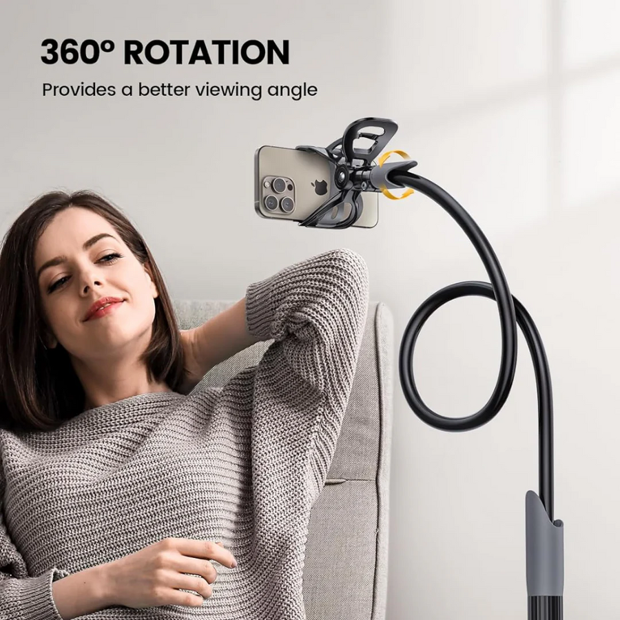 Hands-Free Flexible Long Arm Phone Holder – Bed & Desk Mount