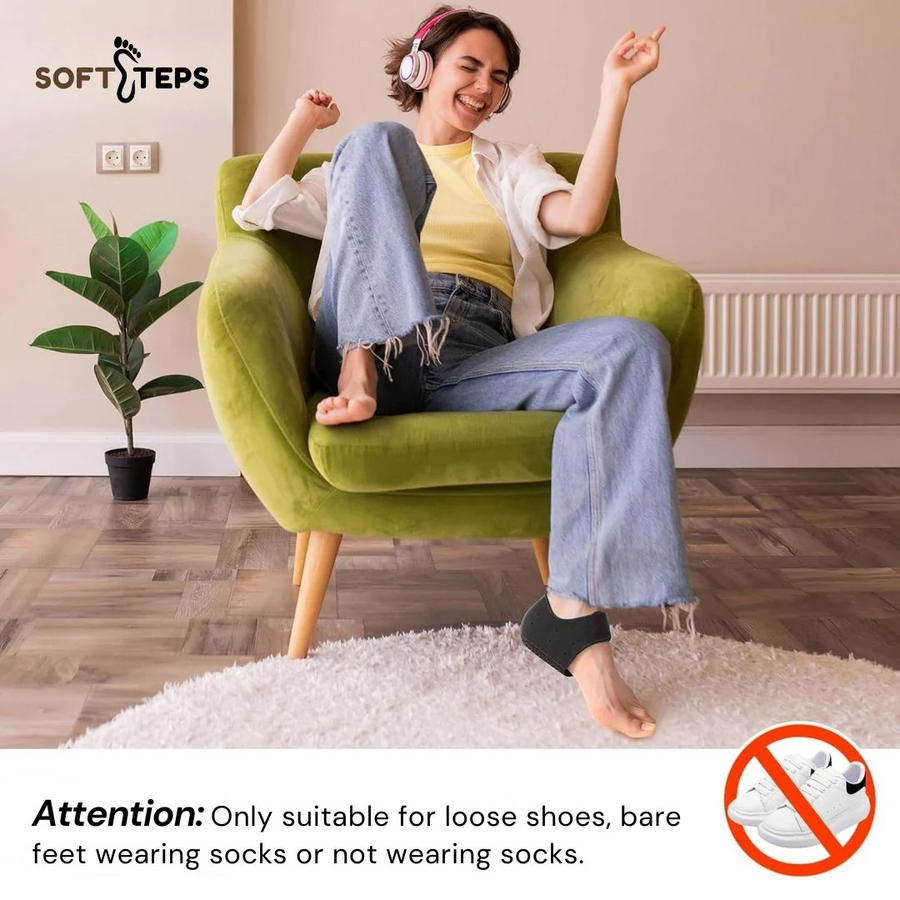 Soft Steps Heel Protectors - Stretchable Fit in Any Foot Size