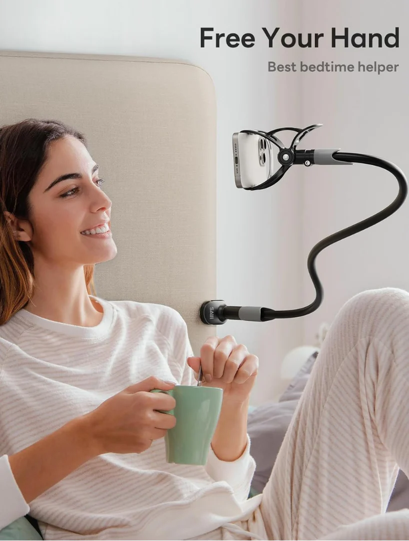 Hands-Free Flexible Long Arm Phone Holder – Bed & Desk Mount