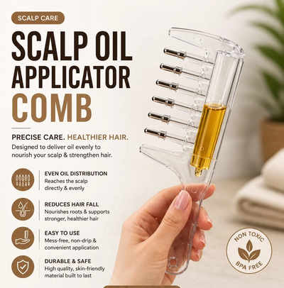 2in1 Hair Oiling Comb – Precision Oiling in Hair Roots