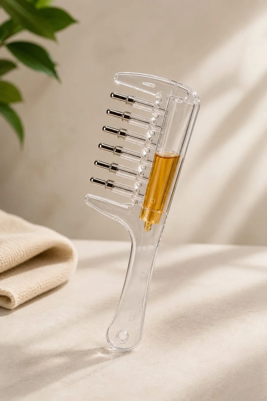 2in1 Hair Oiling Comb – Precision Oiling in Hair Roots