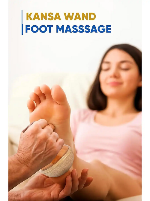 Kansa Wand for Feet & Face Relaxation, Wellness & Detox