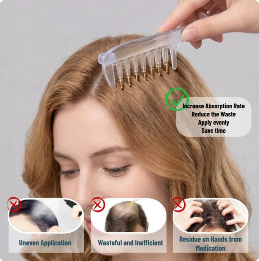 2in1 Hair Oiling Comb – Precision Oiling in Hair Roots