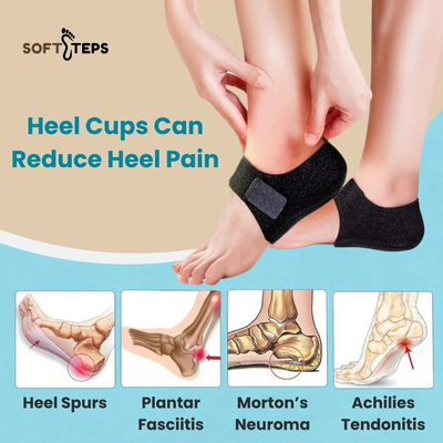 Soft Steps Heel Protectors - Stretchable Fit in Any Foot Size