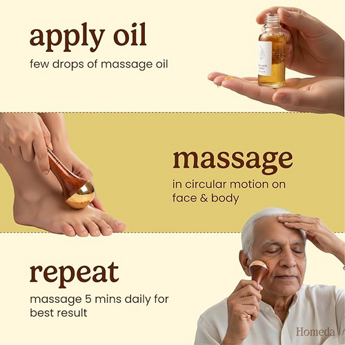 Kansa Wand for Feet & Face