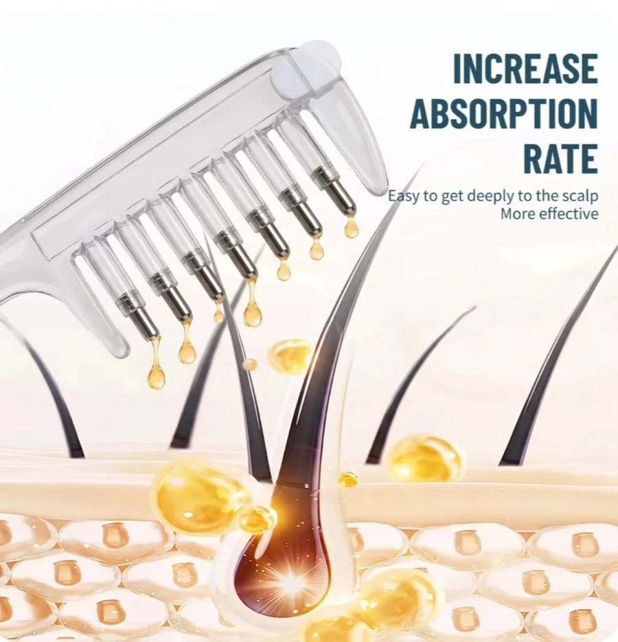 2in1 Hair Oiling Comb – Precision Oiling in Hair Roots