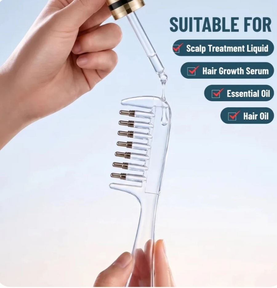 2in1 Hair Oiling Comb – Precision Oiling in Hair Roots