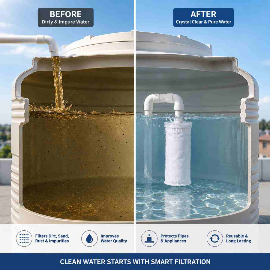 Premium Water Tank Filter Bag- Need of every Home for the safety of family