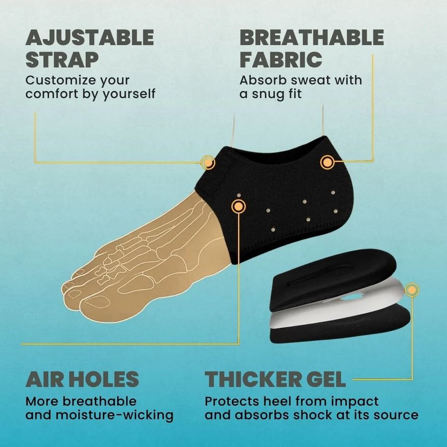Soft Steps Heel Protectors - Stretchable Fit in Any Foot Size