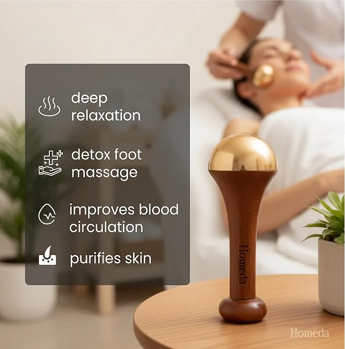 Kansa Wand for Feet & Face Relaxation, Wellness & Detox